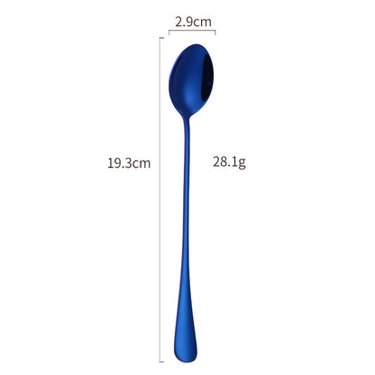 Elegant Stainless Steel Cocktail Spoon and Ice Scoop Set