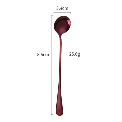 Elegant Stainless Steel Cocktail Spoon and Ice Scoop Set