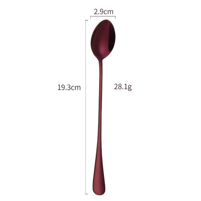 Elegant Stainless Steel Cocktail Spoon and Ice Scoop Set