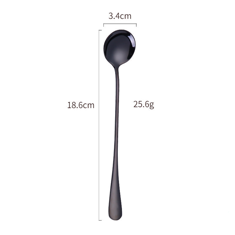 Elegant Stainless Steel Cocktail Spoon and Ice Scoop Set