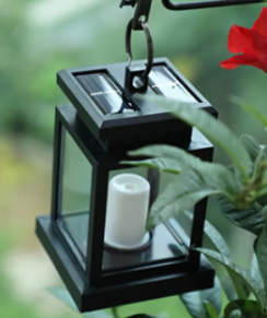 LED Solar Candle Light with Christmas Star Copper Wire