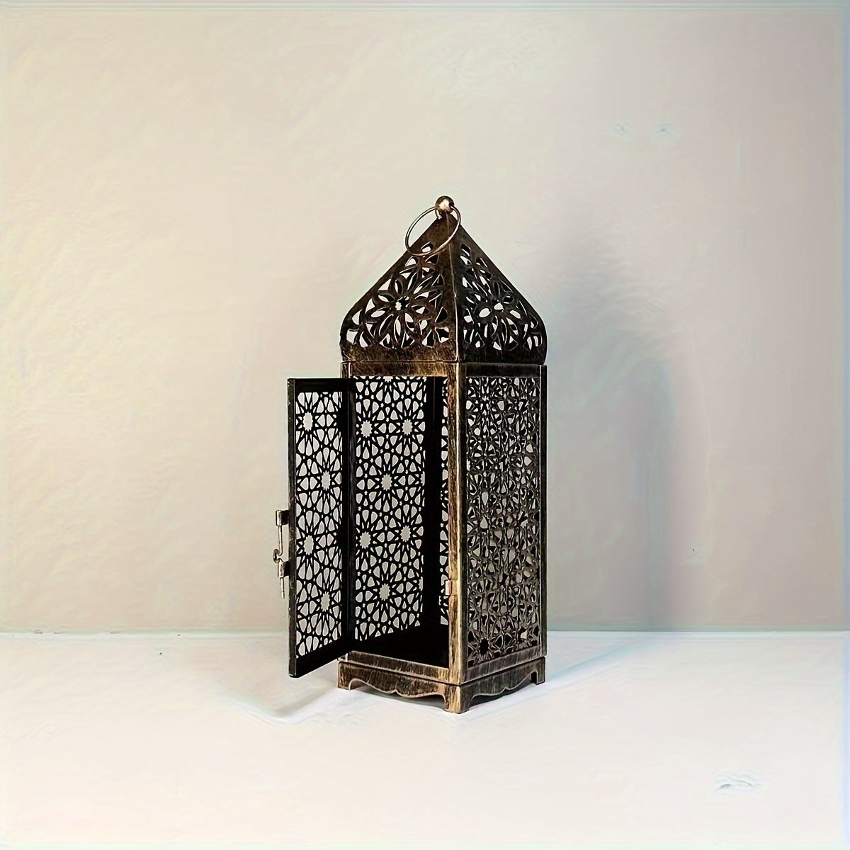 Hollow Iron Candle Holder