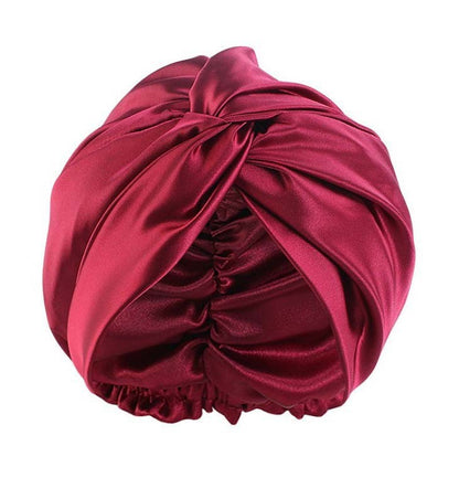 Double-Layer Silk Sleep Bonnet