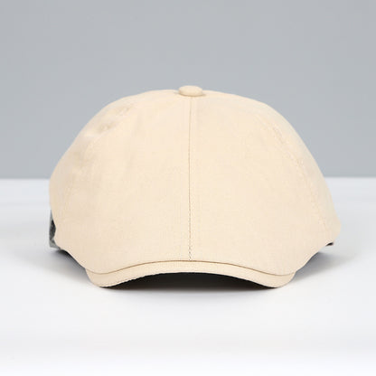 Trendy Korean-Style Beret Cap with Reversed Brim