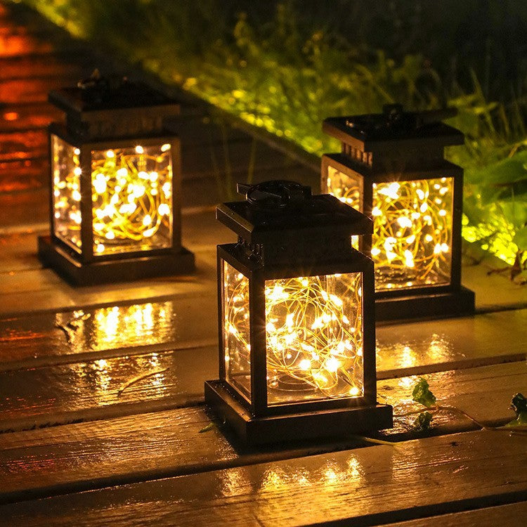 LED Solar Candle Light with Christmas Star Copper Wire