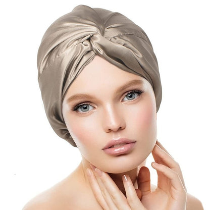 Double-Layer Silk Sleep Bonnet