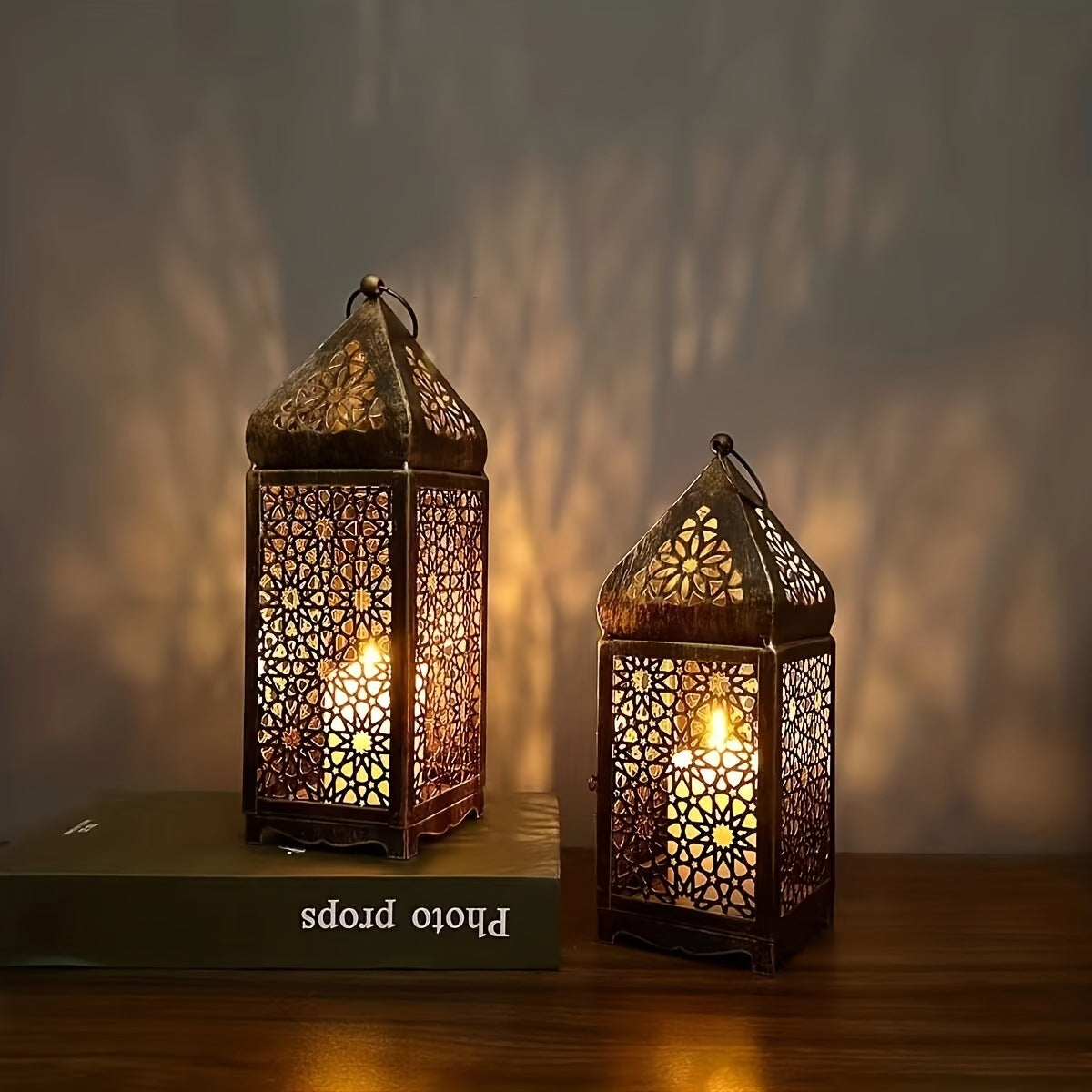Hollow Iron Candle Holder