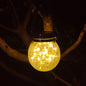 Cracked Glass Mason Jar Hanging Solar Outdoor Light