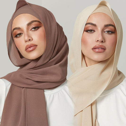 Pearl Chiffon Convertible Headscarf