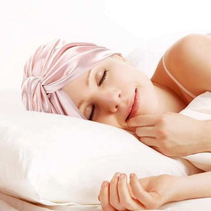 Double-Layer Silk Sleep Bonnet