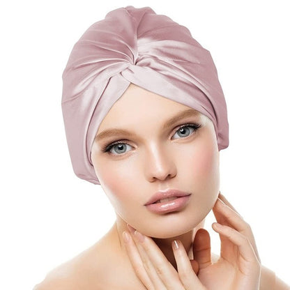 Double-Layer Silk Sleep Bonnet
