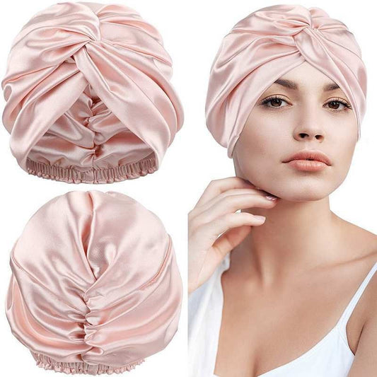 Double-Layer Silk Sleep Bonnet