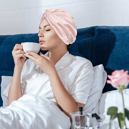 Double-Layer Silk Sleep Bonnet
