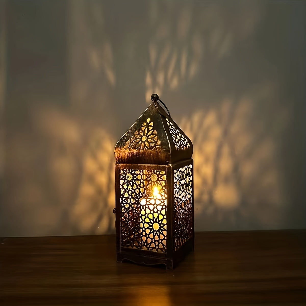 Hollow Iron Candle Holder