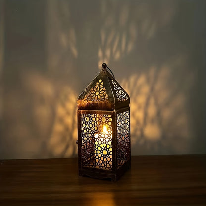 Hollow Iron Candle Holder