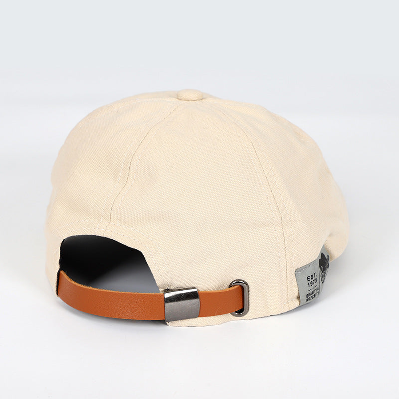 Trendy Korean-Style Beret Cap with Reversed Brim