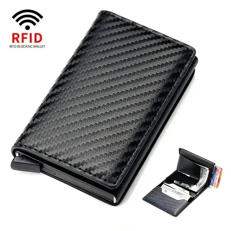 Minimalist Carbon Fiber Wallet with RFID Protection