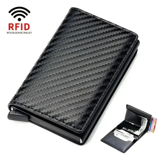 Minimalist Carbon Fiber Wallet with RFID Protection
