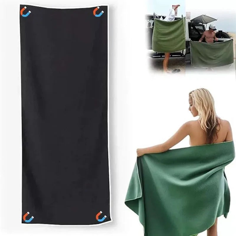 Magnetic Beach Towel - Oversized Outdoor Towel with Strong Magnets