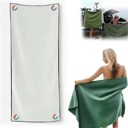 Magnetic Beach Towel - Oversized Outdoor Towel with Strong Magnets