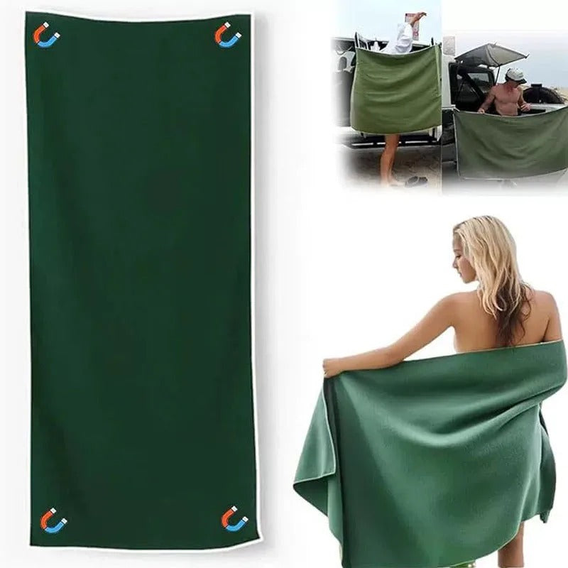 Magnetic Beach Towel - Oversized Outdoor Towel with Strong Magnets